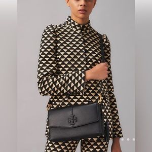 Tory Burch MCGRAW CROSSBODY in Black